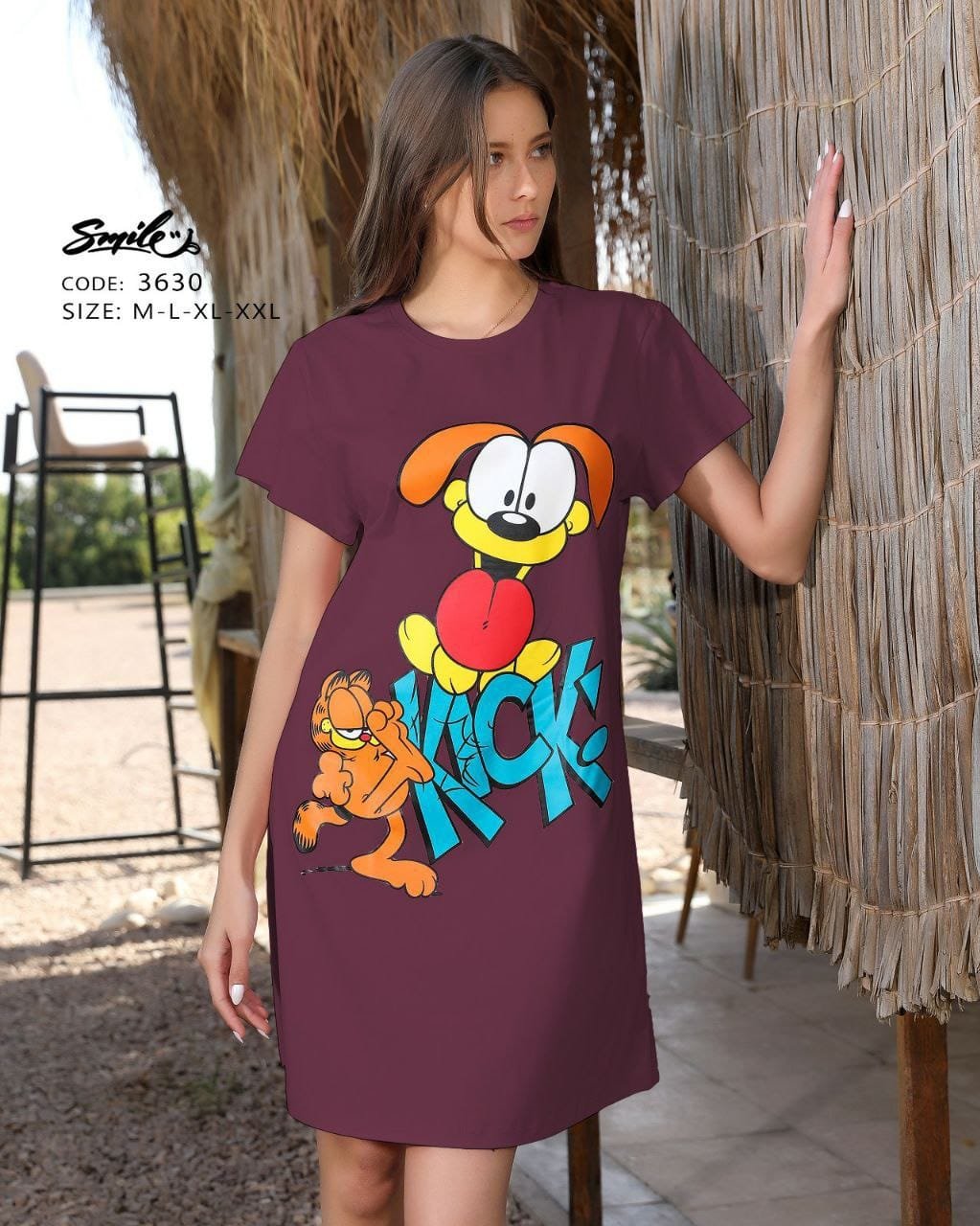 3e7c8041-e2e0-498f-b920-bd24f13a943b Ladies’ T-shirt Dress - الصورة 1