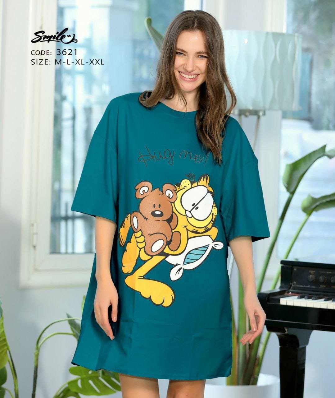 f03307aa-6c92-4a23-89ac-97484b222512 Ladies' T-shirt Dress - الصورة 1