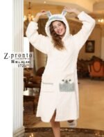 ⁦Winter women’s Robe⁩ - الصورة ⁦4⁩