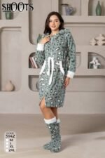 ⁦Winter women’s Robe⁩ - الصورة ⁦6⁩