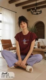 ⁦Pajama Set Women’s 2 Pieces⁩ - الصورة ⁦2⁩