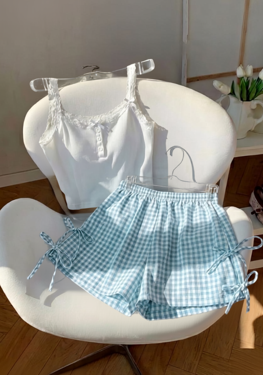 تصميم بدون عنوان Women's Hot Shorts Pajama Set - الصورة 1